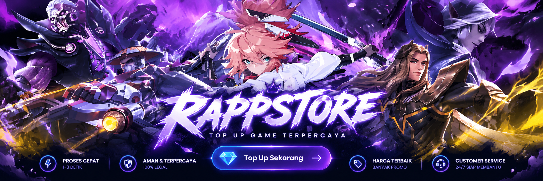 Promo Game Favorit — Pilih game favoritmu dan lanjutkan top up dengan mudah.